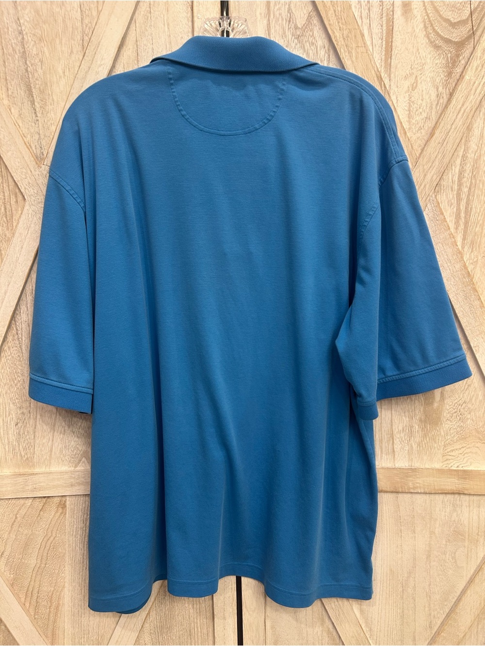 Harold's Teal-Blue Short Sleeve Polo - Picture 2 of 10